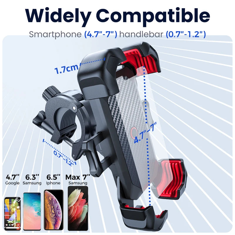 Universal Bicycle Phone Holder for 4.7-7 inch Mobile