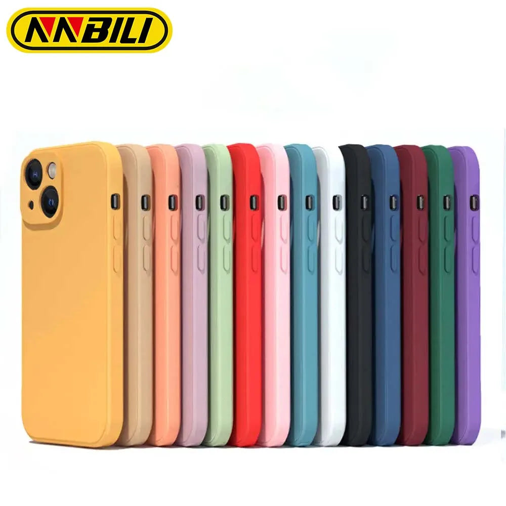 Silicon Phone Case For iPhone 15 14 13 11 12 Pro Max