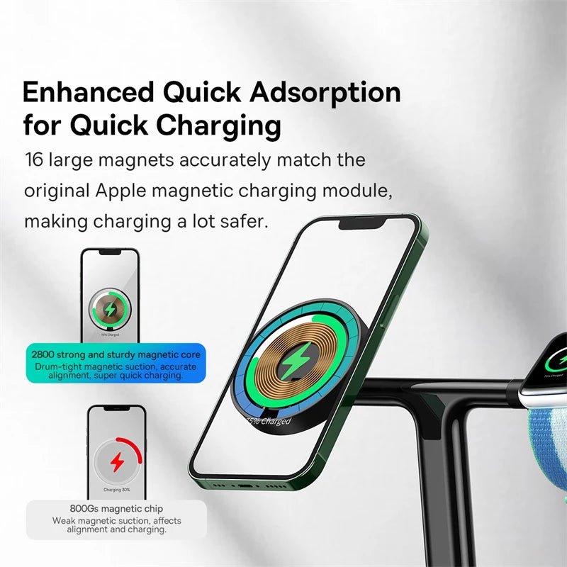Baseus  3 in 1 20W Magnetic Wireless Charger Stand
